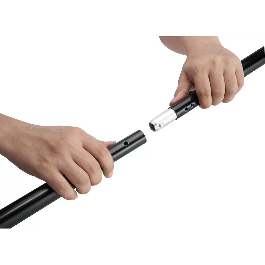 Telescopic Background Support System + White Backdrop 3 x 5 m